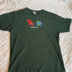 Goldbrick Co. Green “global warming” Graphic Tee